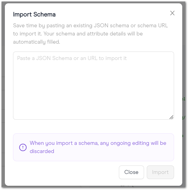 Import Schema