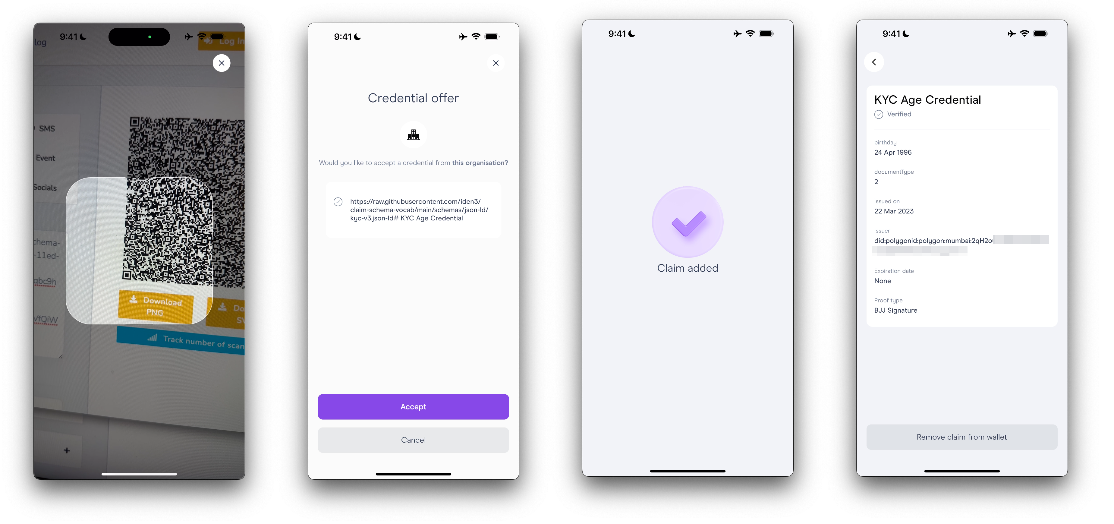 &quot;Privado ID App Adding Credential&quot;